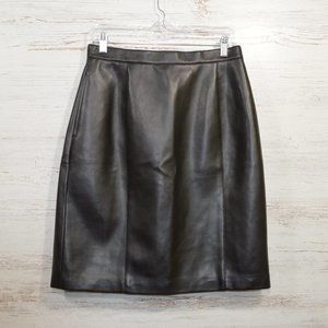 Karen Scott Black Faux Leather Pencil Skirt. This is a re-posh & worn once!